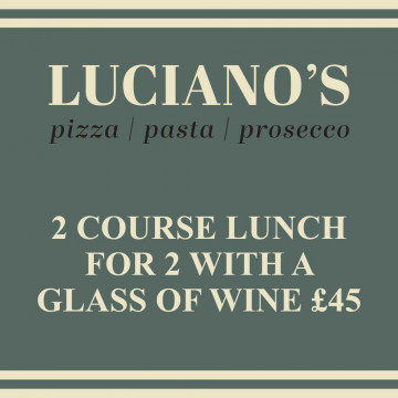 Image for 2 course lunch for 2 with a glass of wine £45